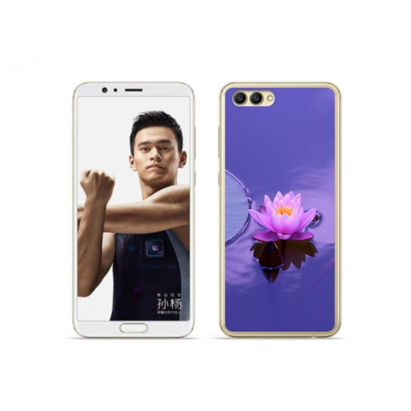 Gél tok mmCase a Honor View 10 készülékhez - virág a felületen