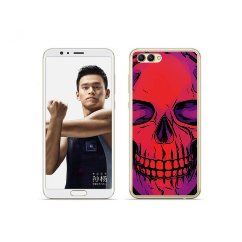 Gél tok mmCase a Honor View 10 számára - koponya