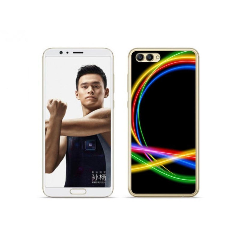 Gél tok mmCase a Honor View 10 készülékhez - neon körök