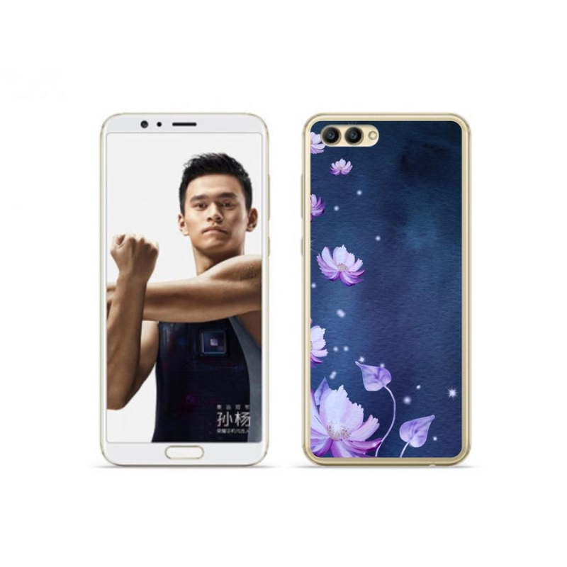 Gél tok mmCase a Honor View 10 készülékhez - hulló virágok