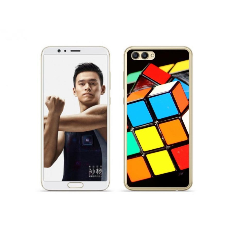 Gél tok mmCase a Honor View 10 készülékhez - Rubik-kocka