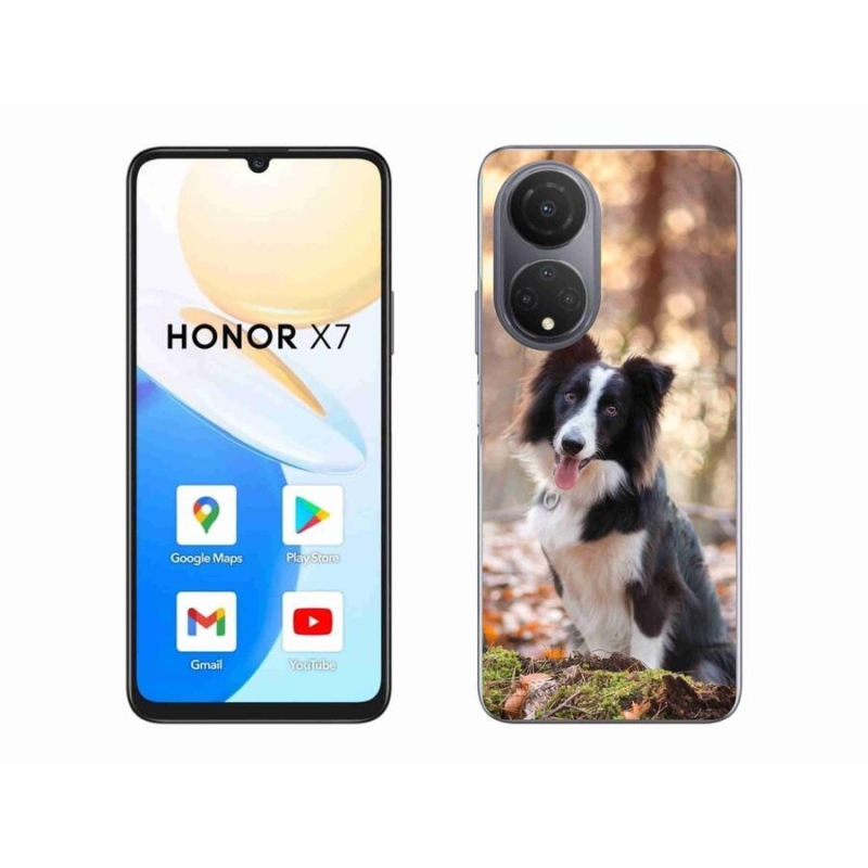 Gél tok mmCase a Honor X7 számára - border colie 1