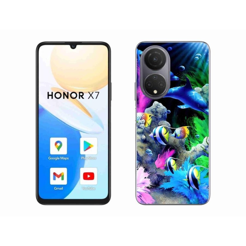Gél tok mmCase a Honor X7-hez - tengeri világ
