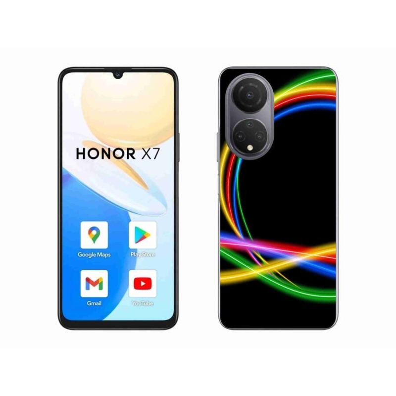 Gél tok mmCase a Honor X7-hez - neon körök