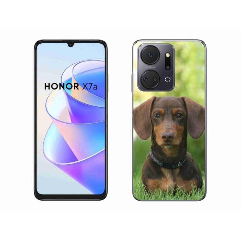 Gél tok mmCase a Honor X7a készülékhez - barna tacskó