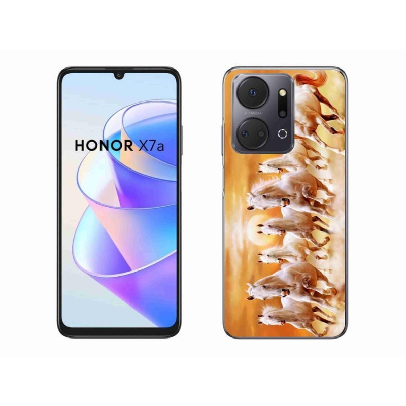 Gél tok mmCase a Honor X7a számára - lovak 2