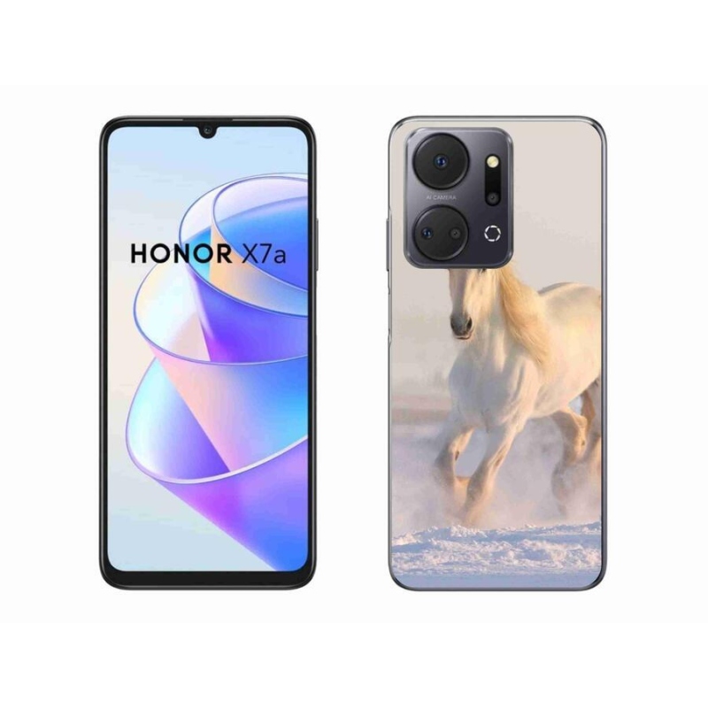 Gél tok mmCase a Honor X7a számára - ló a hóban