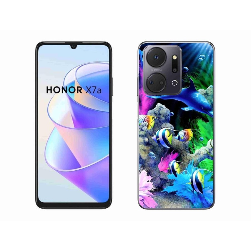 Gél tok mmCase a Honor X7a számára - tengeri világ