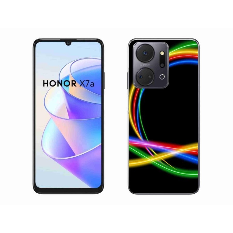 Gél tok mmCase a Honor X7a számára - neon körök