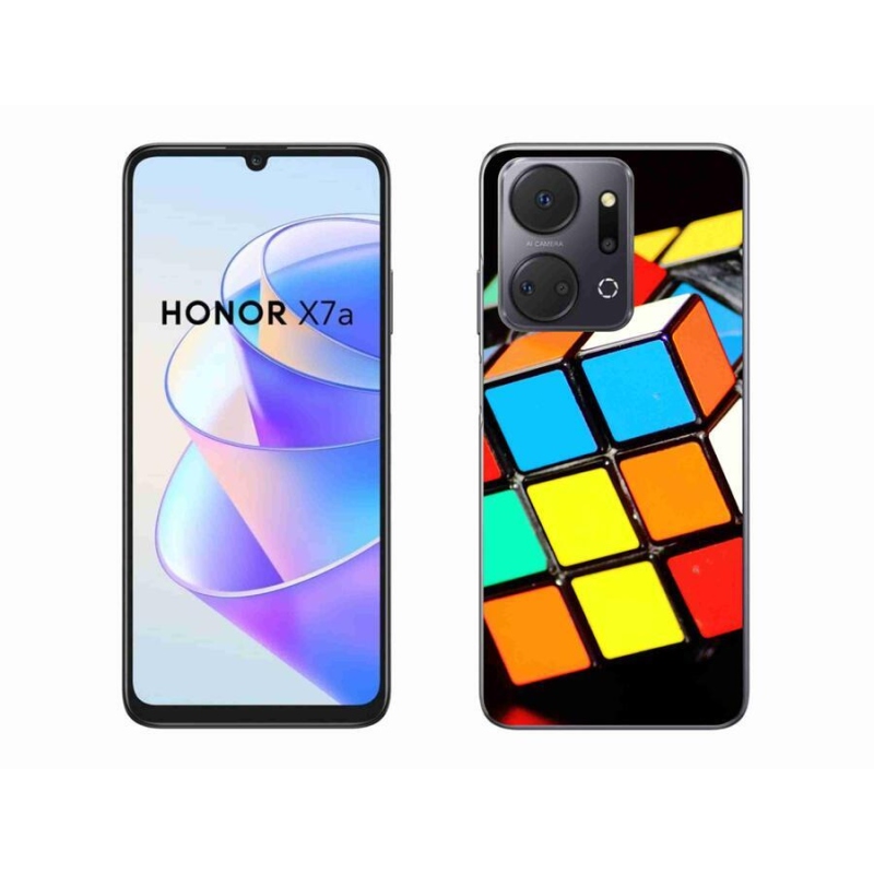 Gél tok mmCase a Honor X7a számára - Rubik-kocka