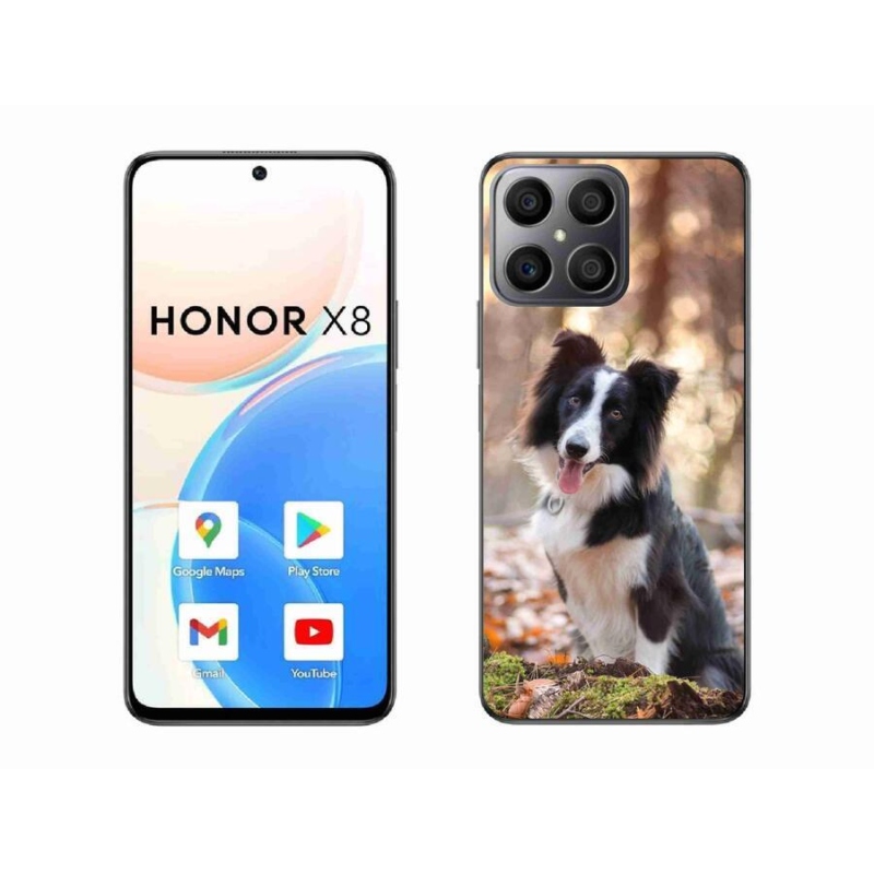 Gél tok mmCase a Honor X8 4G-hez - border colie 1