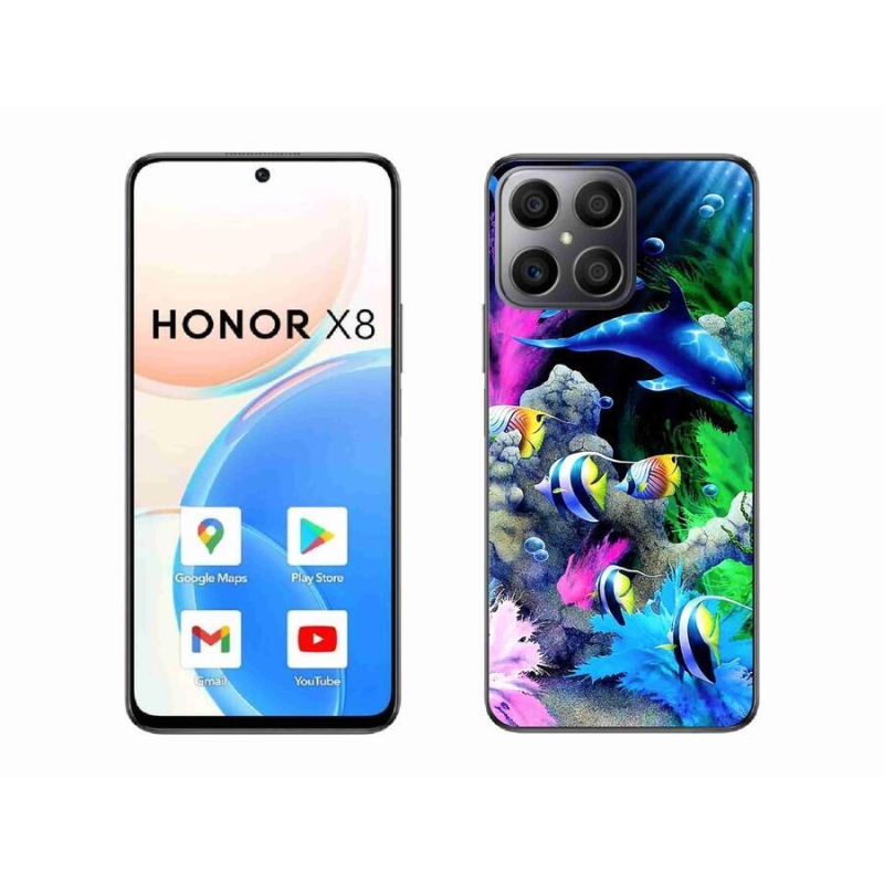 Gél tok mmCase a Honor X8 4G-hez - tengeri világ