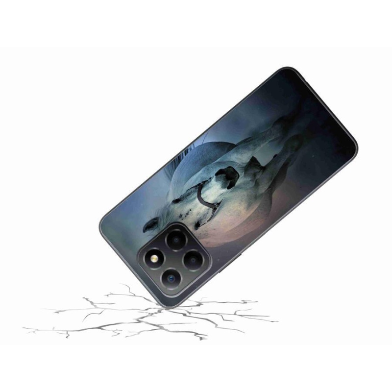 Gél tok mmCase a Honor X8 5G/Honor 70 Lite 5G számára - futó fehér ló