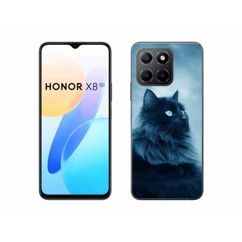 Gél tok mmCase a Honor X8 5G/Honor 70 Lite 5G készülékhez - fekete cat 1