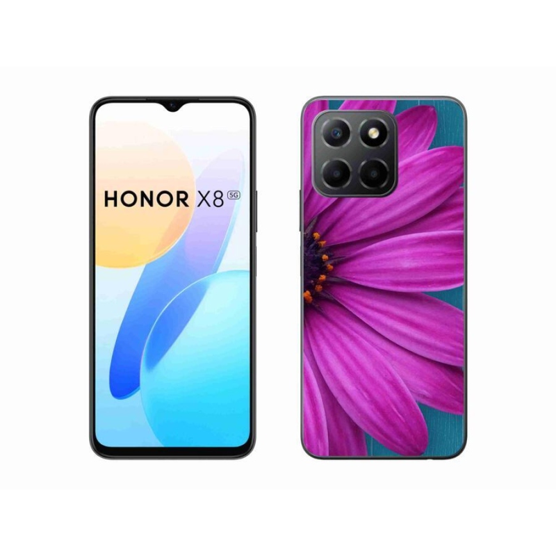 Gél tok mmCase a Honor X8 5G/Honor 70 Lite 5G készülékhez - lila margaréta