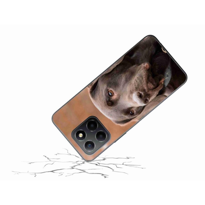 Gél tok mmCase a Honor X8 5G/Honor 70 Lite 5G készülékhez - barna labrador színben