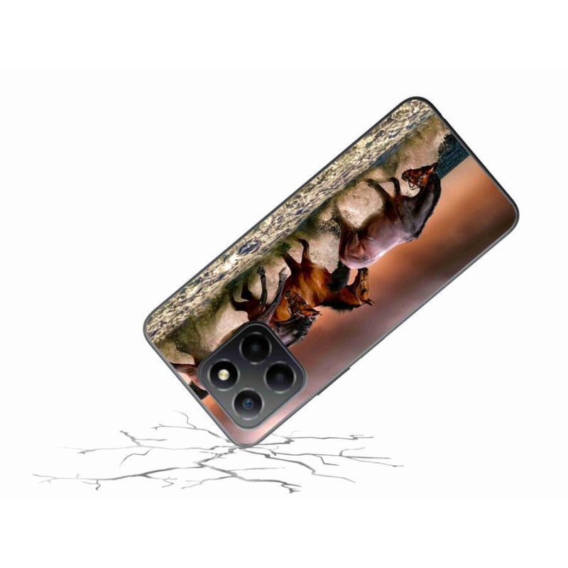 Gél tok mmCase a Honor X8 5G/Honor 70 Lite 5G számára - lovak 1