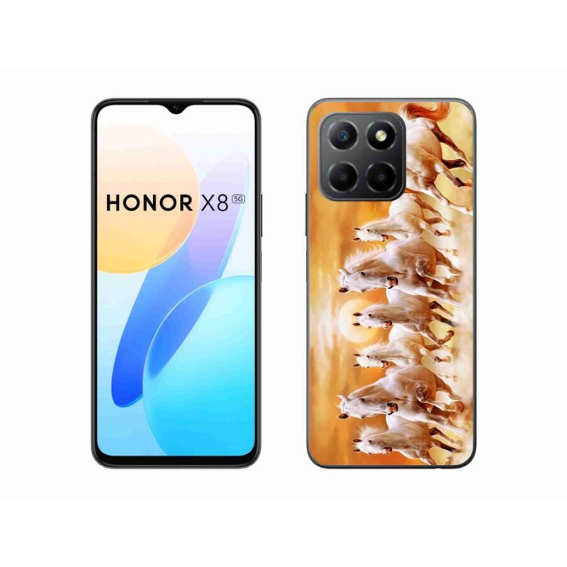 Gél tok mmCase a Honor X8 5G/Honor 70 Lite 5G számára - 2 lovak