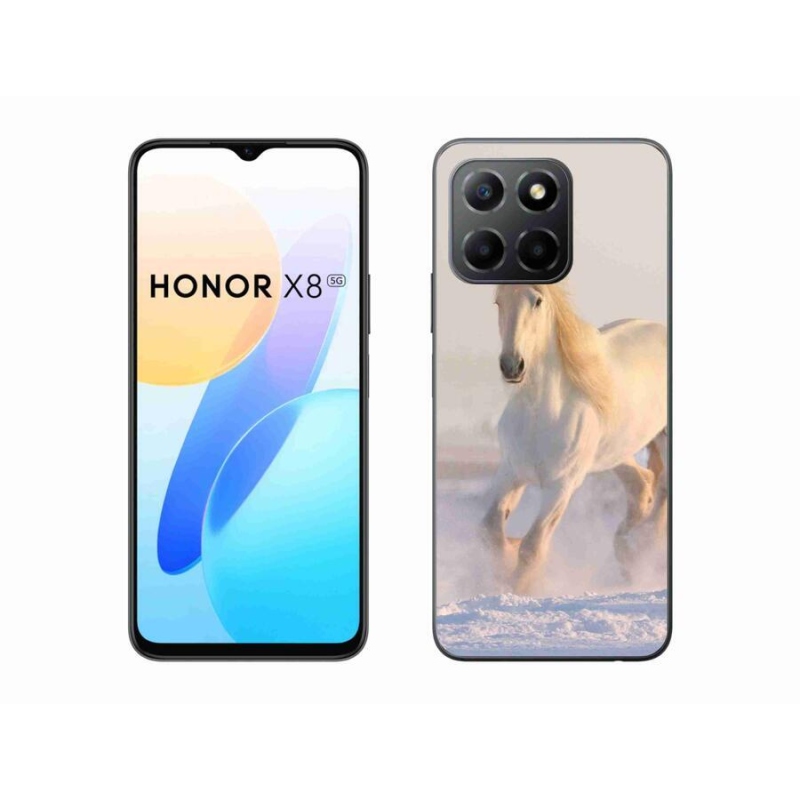 Gél tok mmCase a Honor X8 5G/Honor 70 Lite 5G számára - ló a hóban