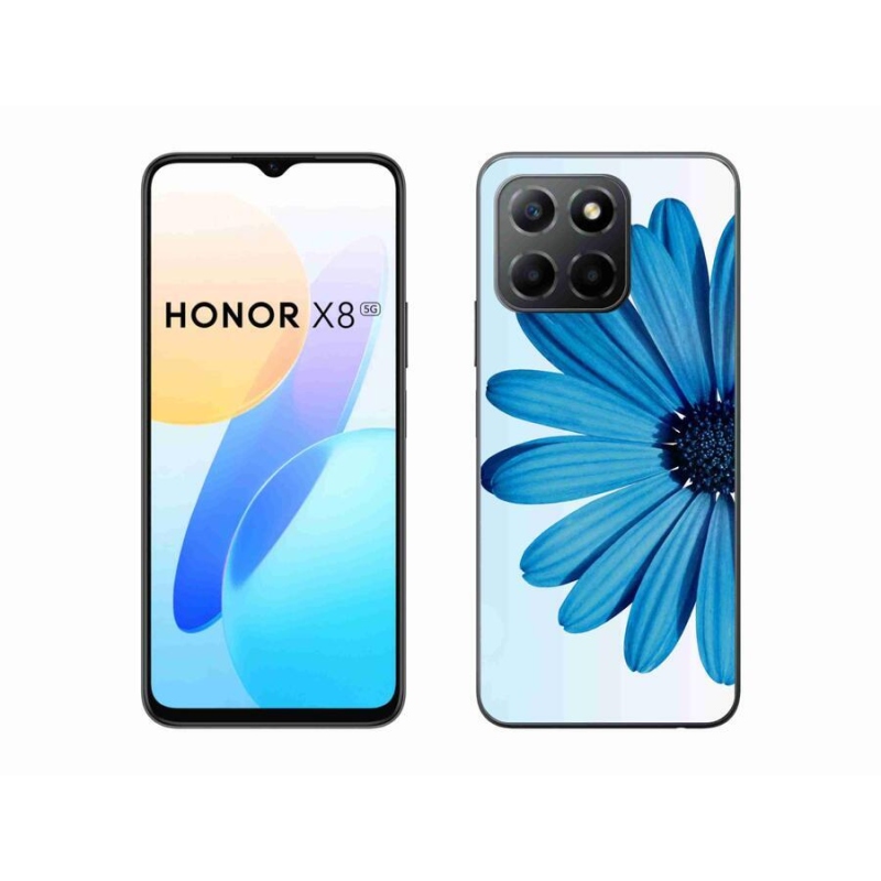 Gél tok mmCase a Honor X8 5G/Honor 70 Lite 5G készülékhez - kék színű margaréta