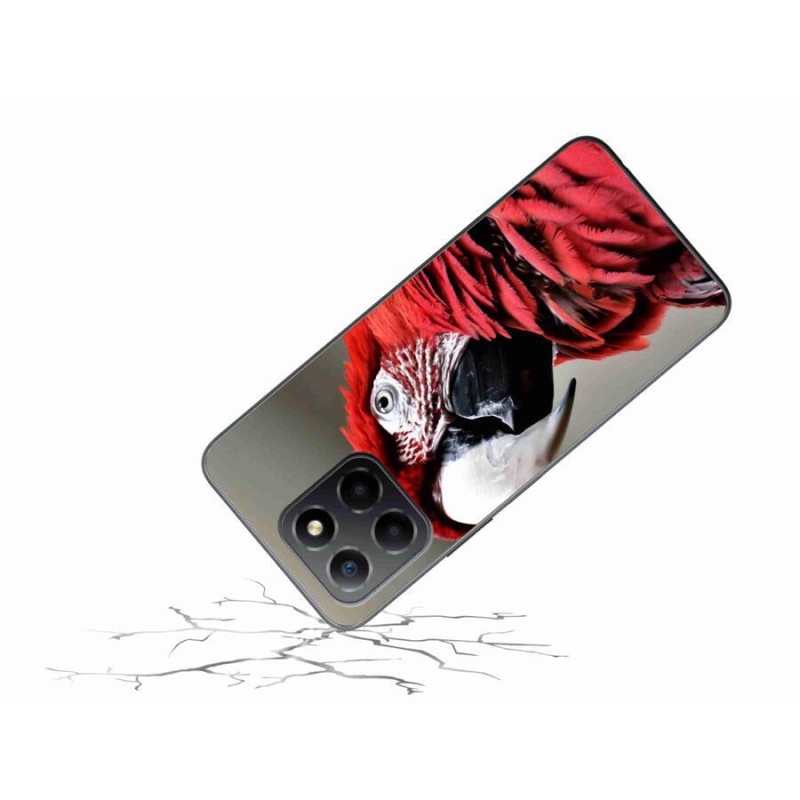 Gél tok mmCase a Honor X8 5G/Honor 70 Lite 5G készülékhez - papagáj ara piros