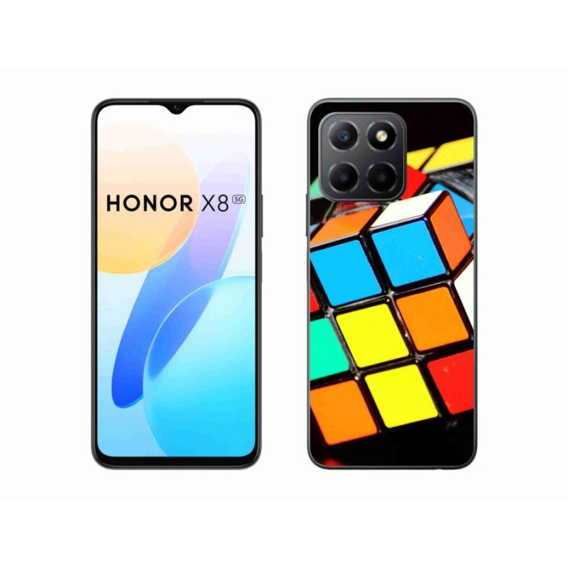 Gél tok mmCase a Honor X8 5G/Honor 70 Lite 5G számára - Rubik-kocka
