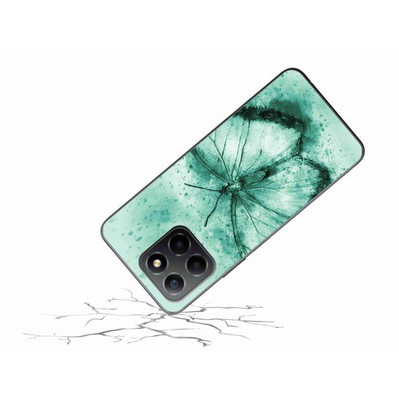 Gél tok mmCase a Honor X8 5G/Honor 70 Lite 5G számára - zöld pillangó