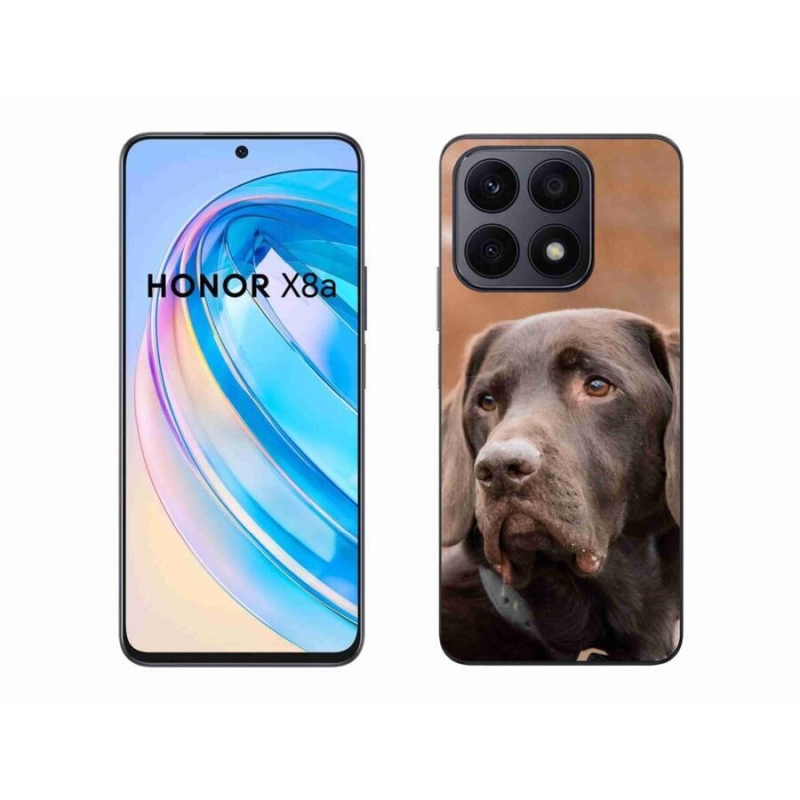 Gél tok mmCase a Honor X8a készülékhez - barna labrador