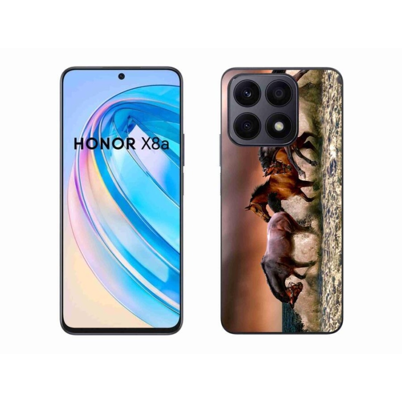 Gél tok mmCase a Honor X8a számára - lovak 1