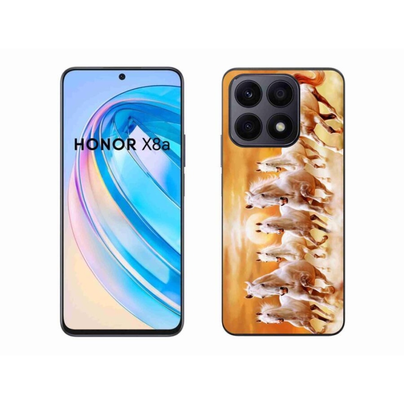 Gél tok mmCase a Honor X8a számára - lovak 2