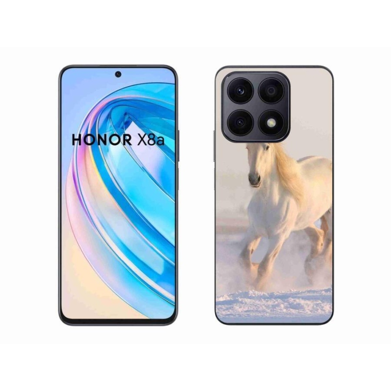 Gél tok mmCase a Honor X8a számára - ló a hóban