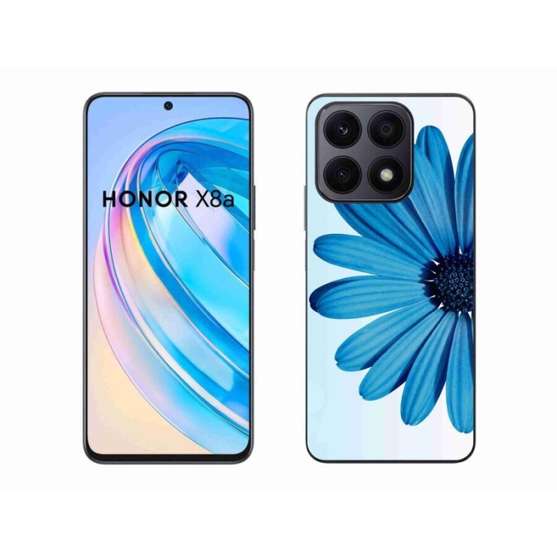 Gél tok mmCase a Honor X8a készülékhez - kék színű margaréta