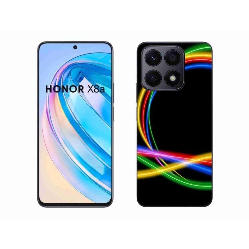 Gél tok mmCase a Honor X8a számára - neon körök