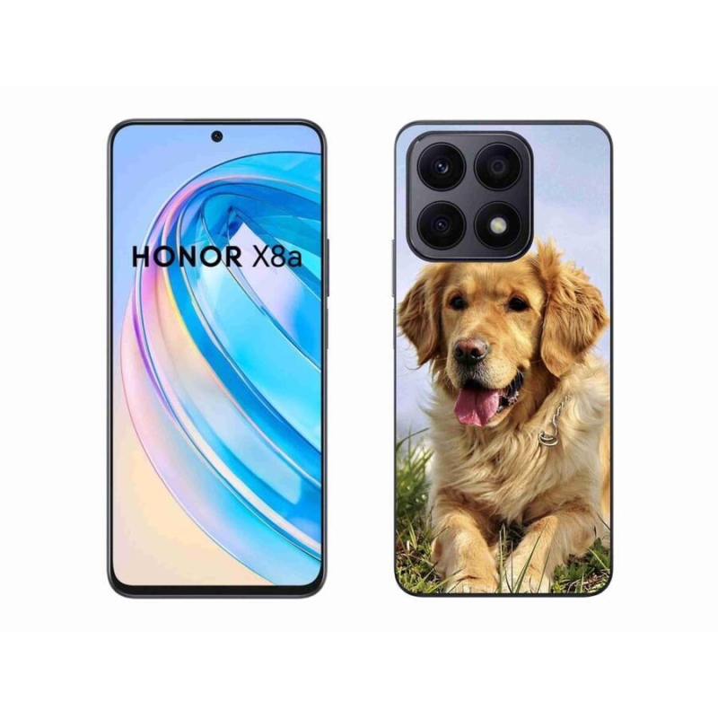 Gél tok mmCase a Honor X8a számára - arany retriever
