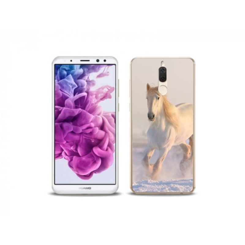 Gél tok mmCase mobil Huawei Mate 10 Lite - ló a hóban