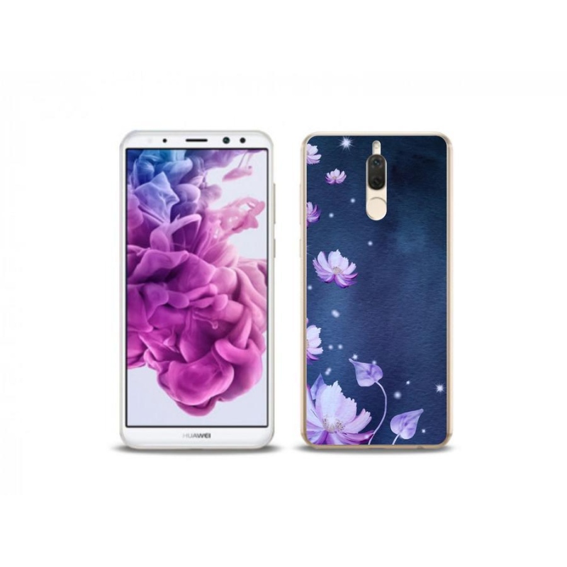 Gél tok mmCase a mobil Huawei Mate 10 Lite készülékhez - hulló virágok