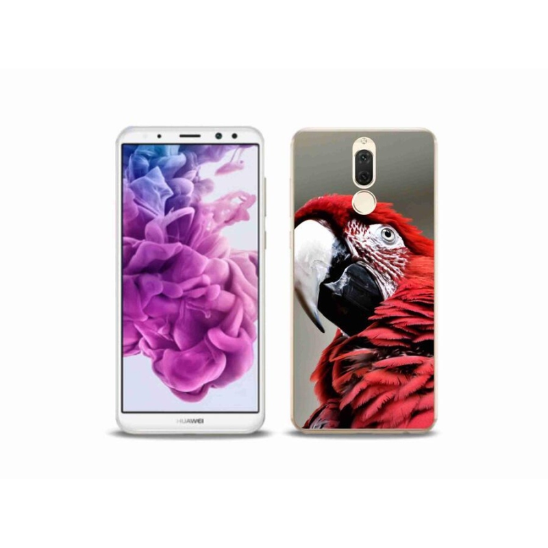 Gél tok mmCase mobiltelefonhoz Huawei Mate 10 Lite - papagáj ara piros
