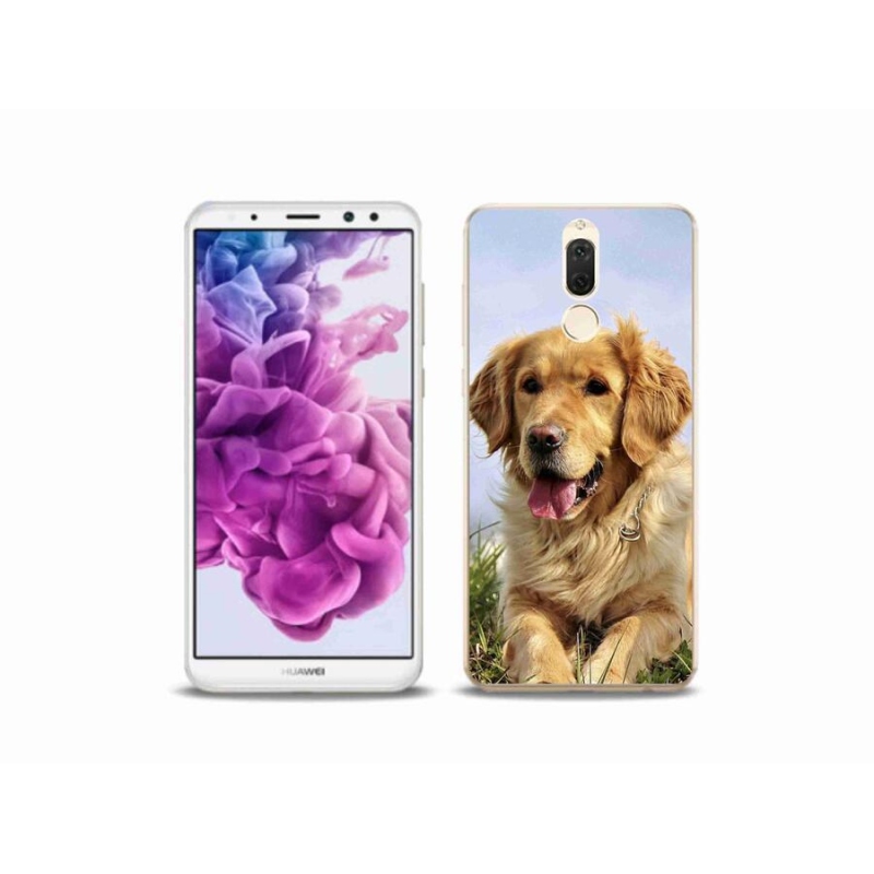 Gél tok mmCase a mobil Huawei Mate 10 Lite készülékhez - arany retriever