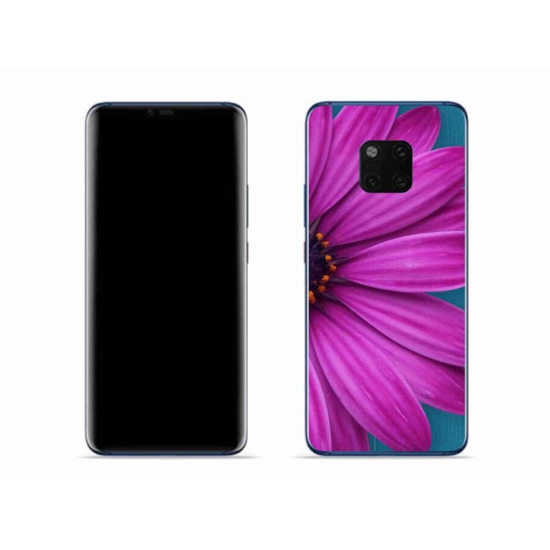 Gél tok mmCase a mobil Huawei Mate 20 Pro készülékhez - lila százszorszép