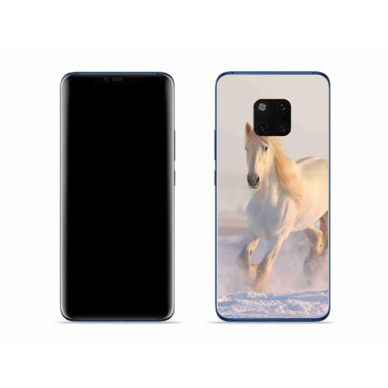 Gél tok mmCase mobil Huawei Mate 20 Pro - ló a hóban