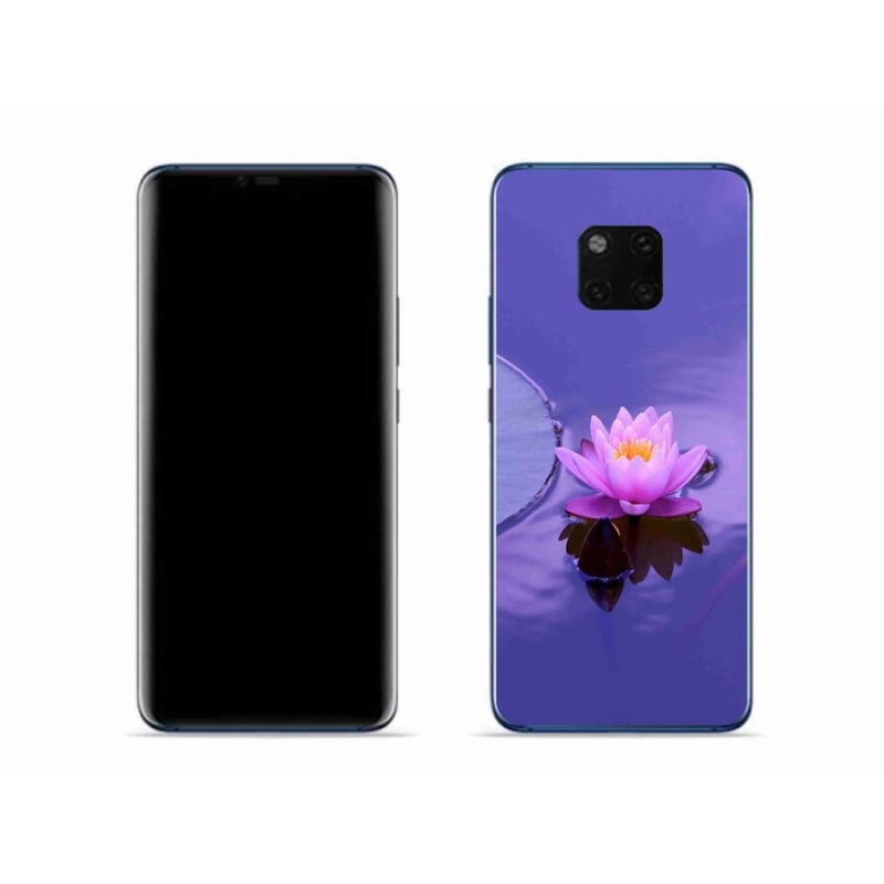 Gél tok mmCase mobil Huawei Mate 20 Pro - virág a felületen