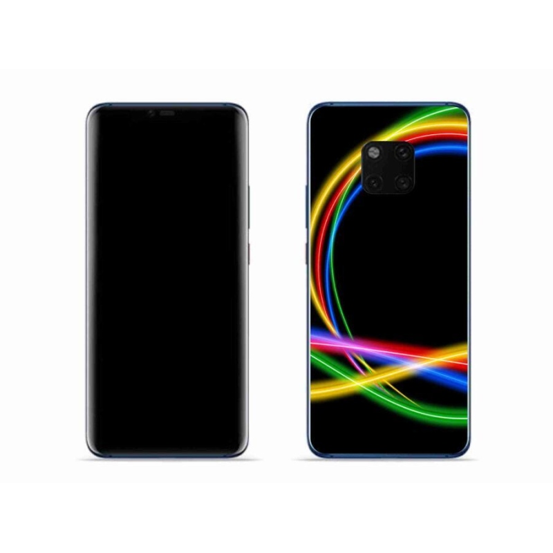 Gél tok mmCase a mobil Huawei Mate 20 Pro készülékhez - neon karikák