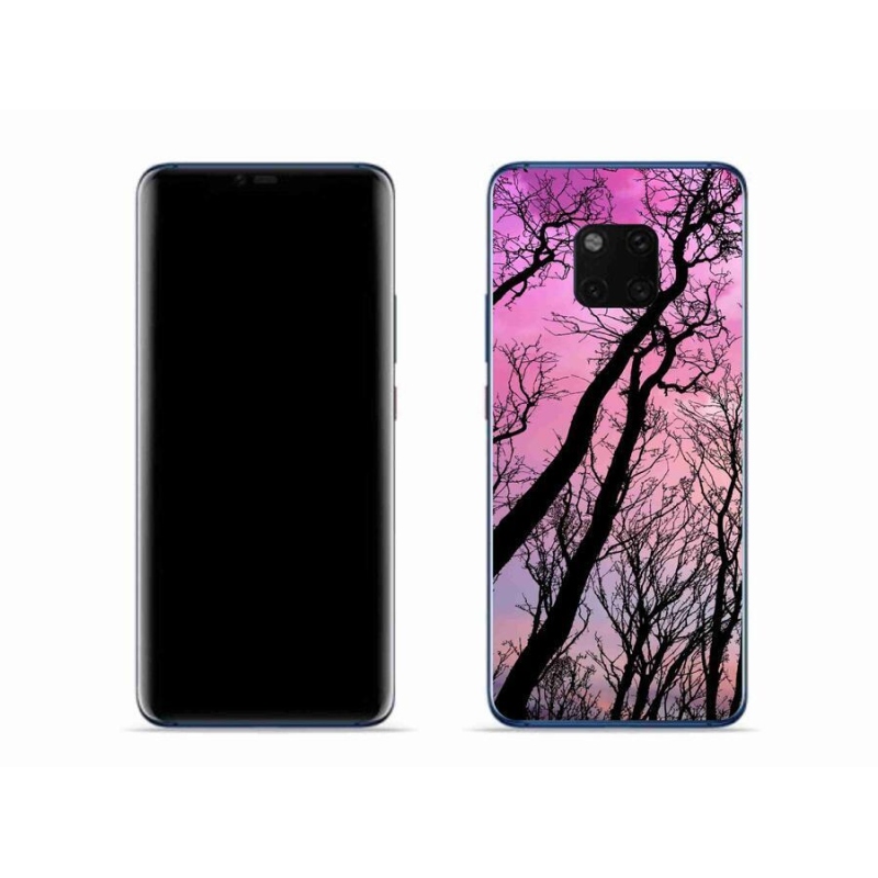 Gél tok mmCase a mobil Huawei Mate 20 Pro - kidőlt fák számára