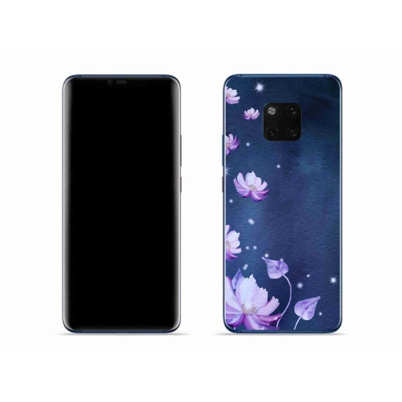 Gél tok mmCase a mobil Huawei Mate 20 Pro készülékhez - hulló virágok