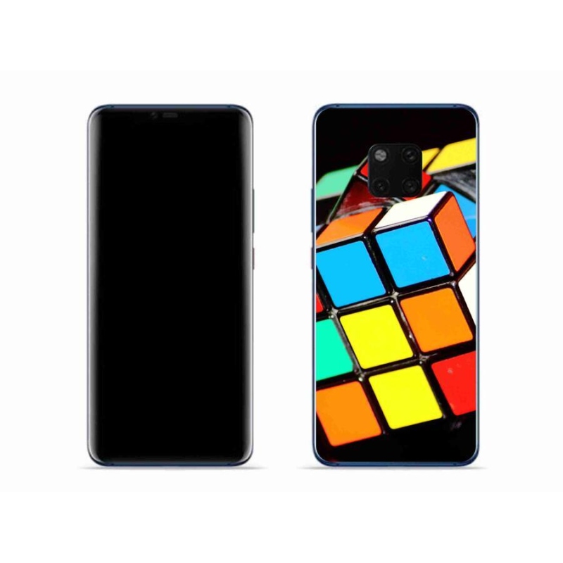 Gél tok mmCase mobil Huawei Mate 20 Pro - Rubik kocka