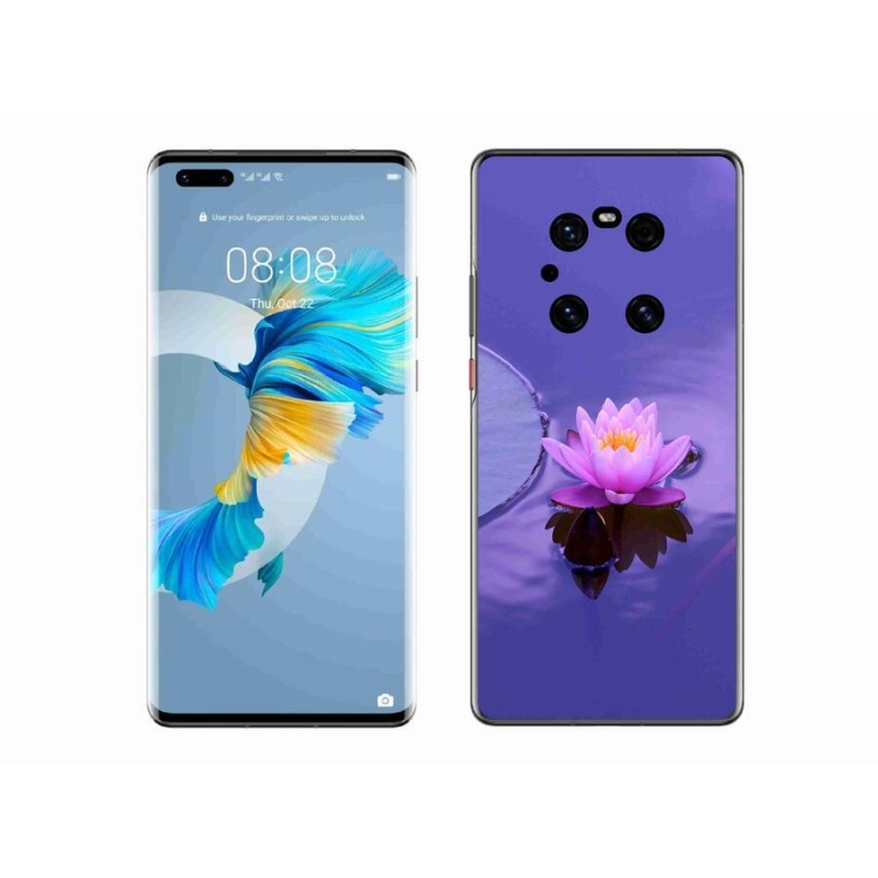 Gél tok mmCase mobil Huawei Mate 40 Pro - virág a felületen