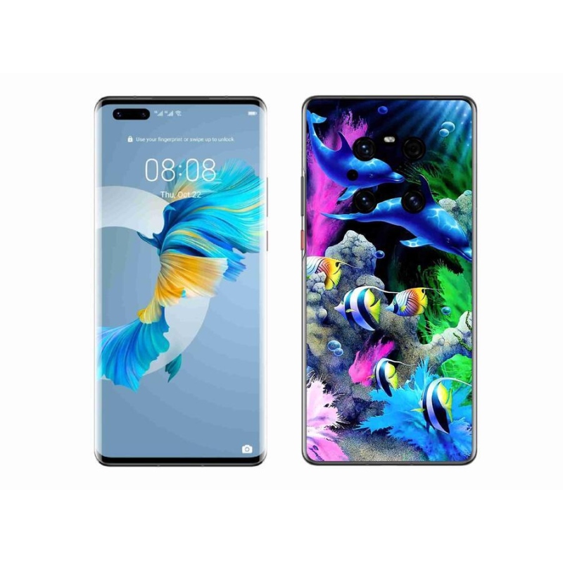 Gél tok mmCase a mobil Huawei Mate 40 Pro készülékhez - tengeri világ