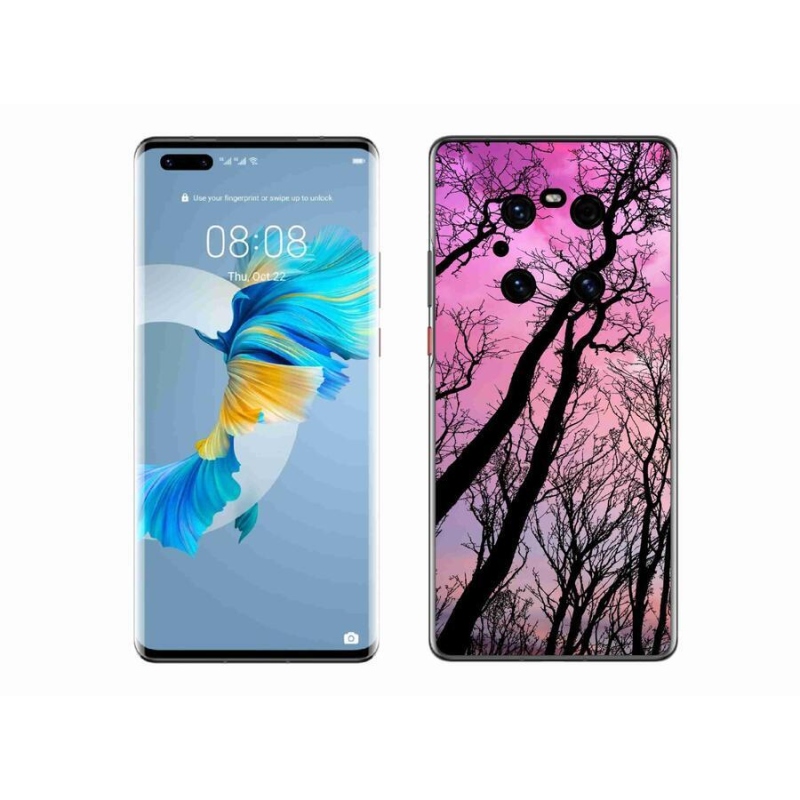 Gél tok mmCase a mobil Huawei Mate 40 Pro - kidőlt fák számára