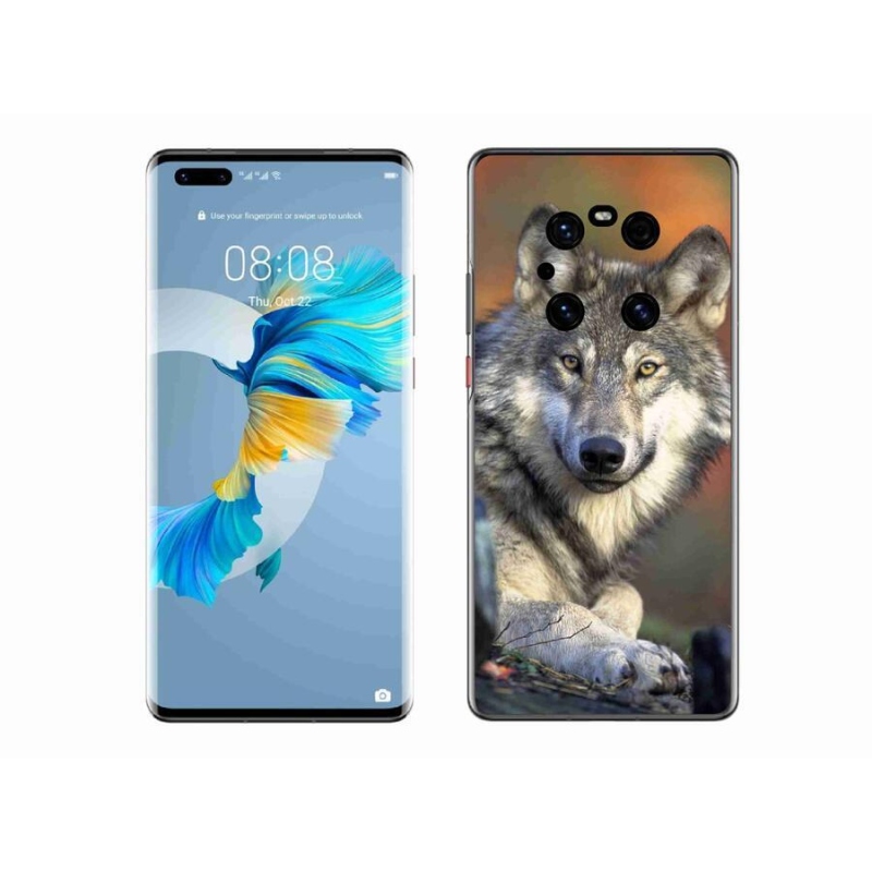 Gél tok mmCase mobil Huawei Mate 40 Pro - farkas