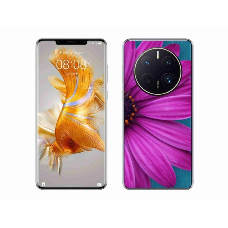 Gél tok mmCase a mobil Huawei Mate 50 Pro készülékhez - lila százszorszép